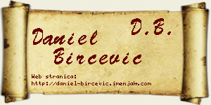 Daniel Birčević vizit kartica